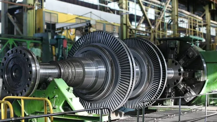 Industrial turbine rotor mechanical engineering